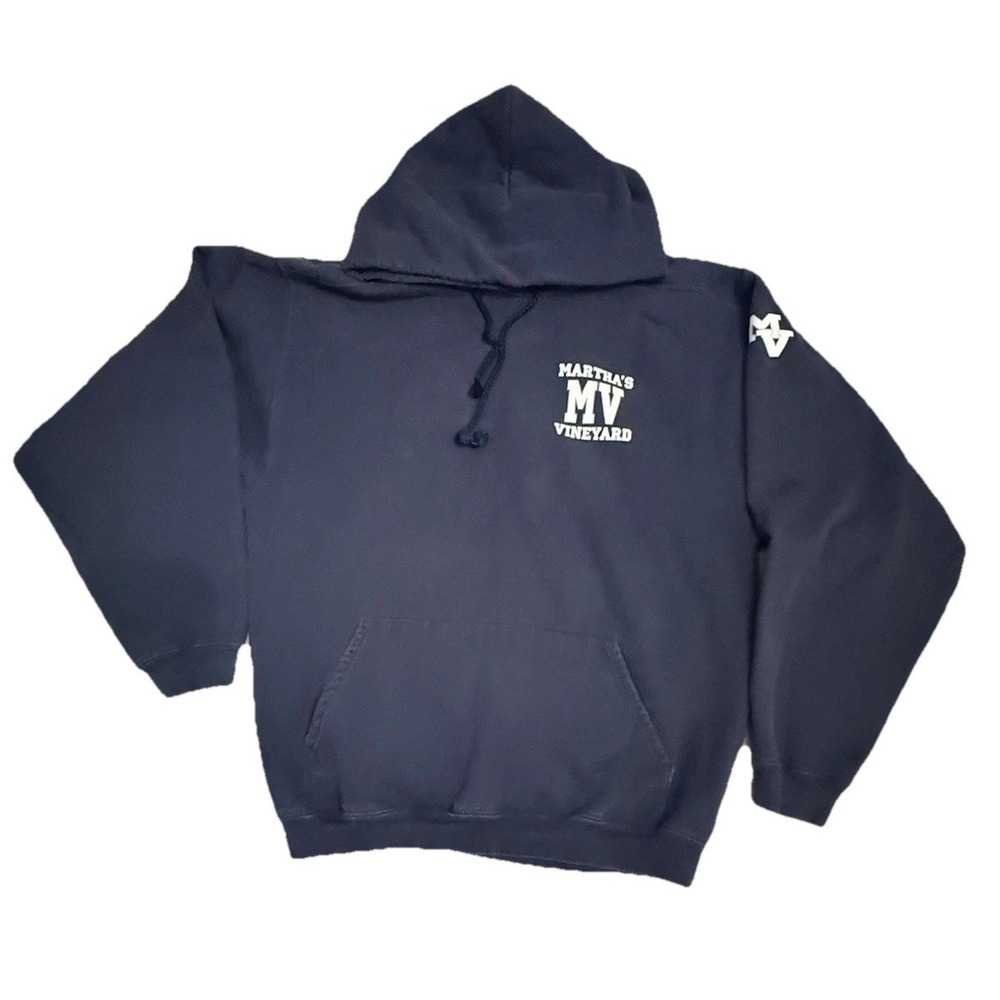 The Cotton Exchange Gear Pullover Hoodie Sweatshirt Martha's Vineyard Sz M